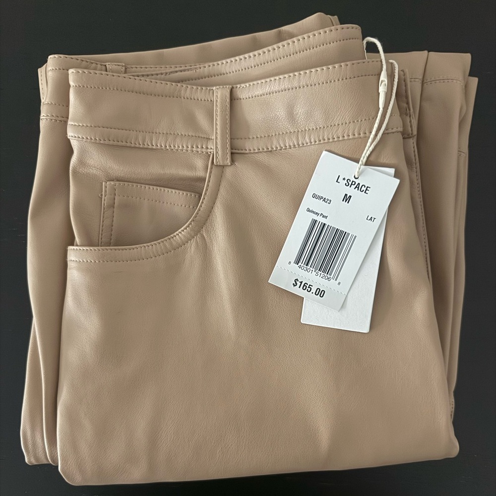 L Space Quincey Vegan Leather Pant - Picture 3 of 4